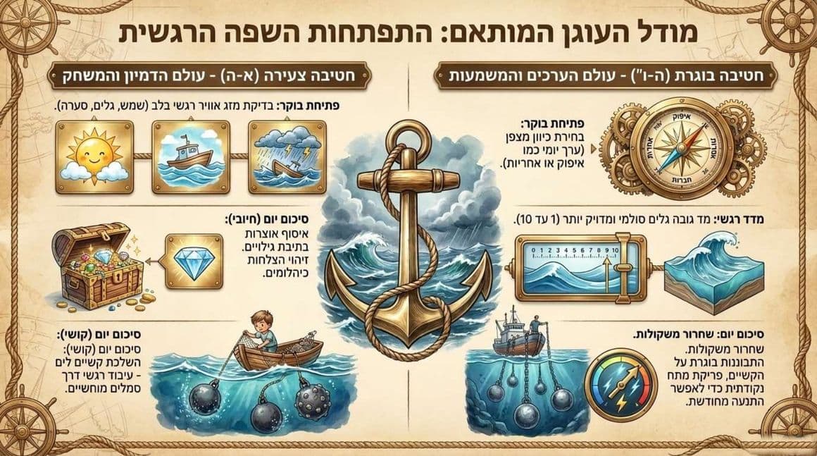 מודל העוגן המותאם: התפתחות השפה הרגשית